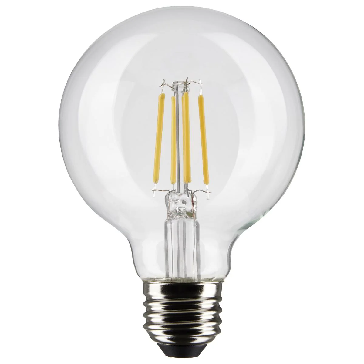 Satco LED G25 Globe Light Bulb β 6W β 60W Equivalent β E26 Base β Clear β 2700K