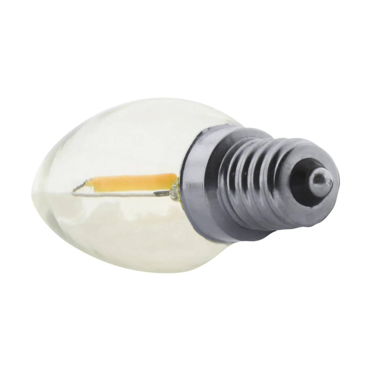 Satco LED Night Light Bulbs – 0.7W – 7W Incandescent Equivalent – E12 Base – Clear – 2700K – Pack of 2 - Image 3