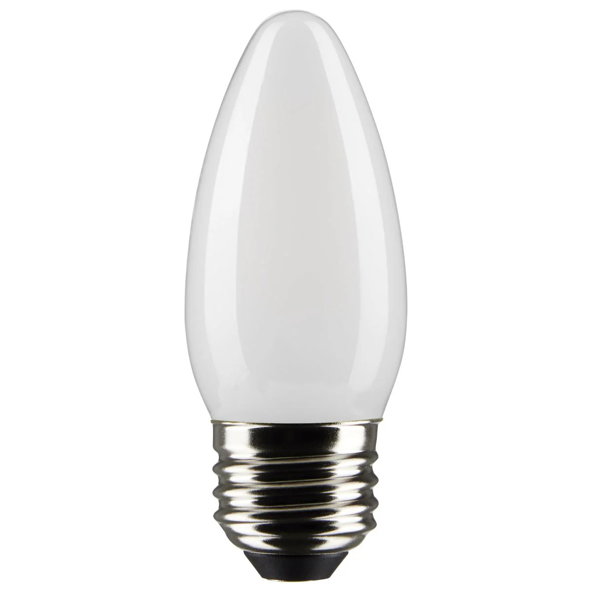 Satco LED Medium Base 40W Equivalent Torpedo Bulb – 4W – Frosted – E26 Edison Base – Warm White – 2700K