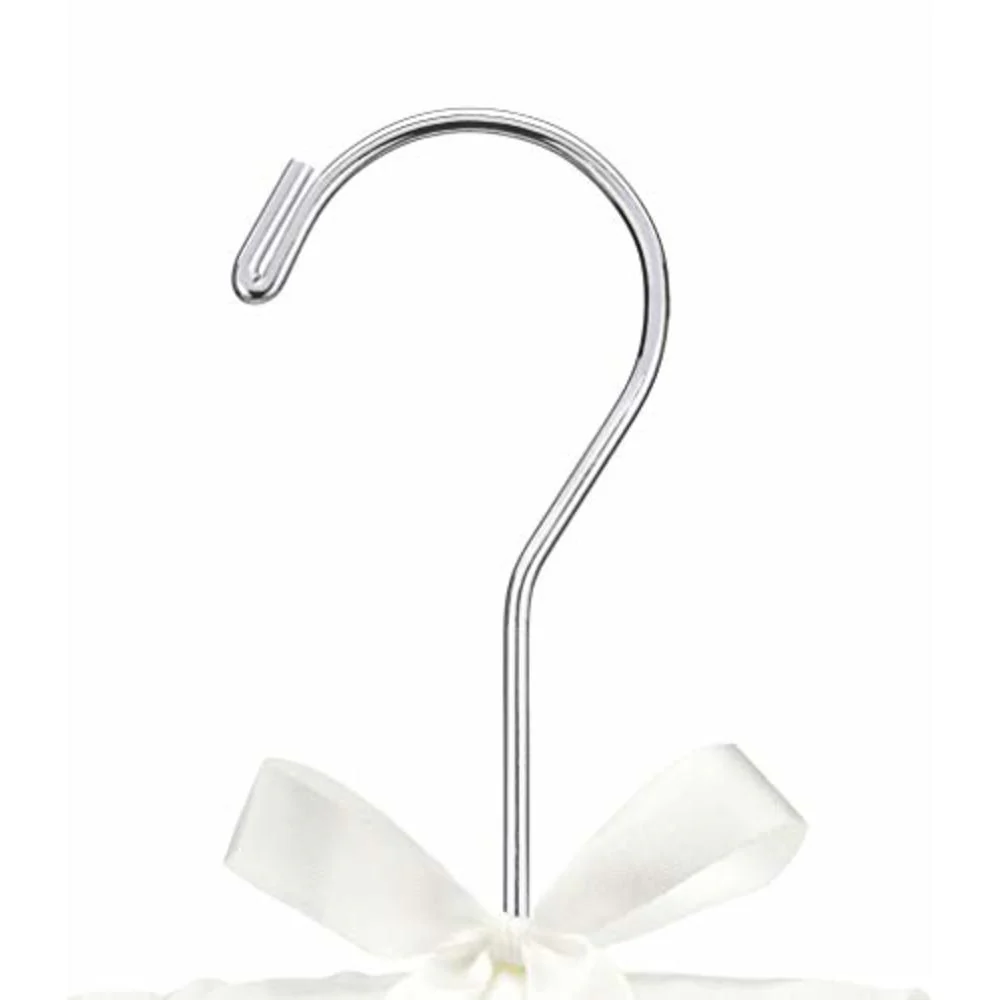 Satin Padded Hangers, White, Set of 8 - Image 4