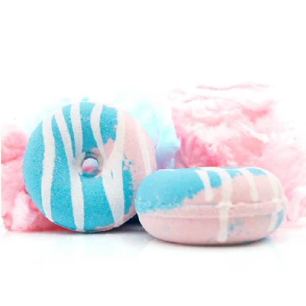 Donut Shape Scented Bath Bombs - Cotton Candy - Image 4