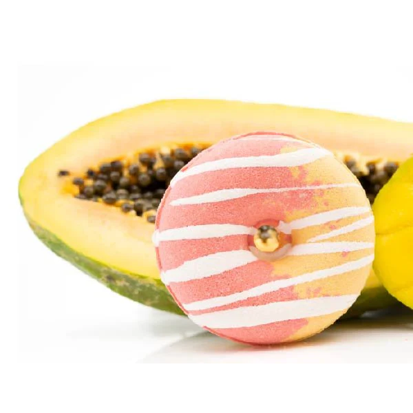 Donut Shape Scented Bath Bombs - Mango Papaya - Image 3