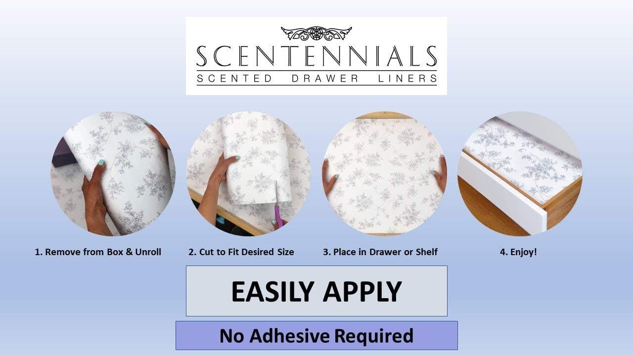 Scented Non-Adhesive Drawer Liners – Jasmine & Lilly – 6 Sheets - Image 7