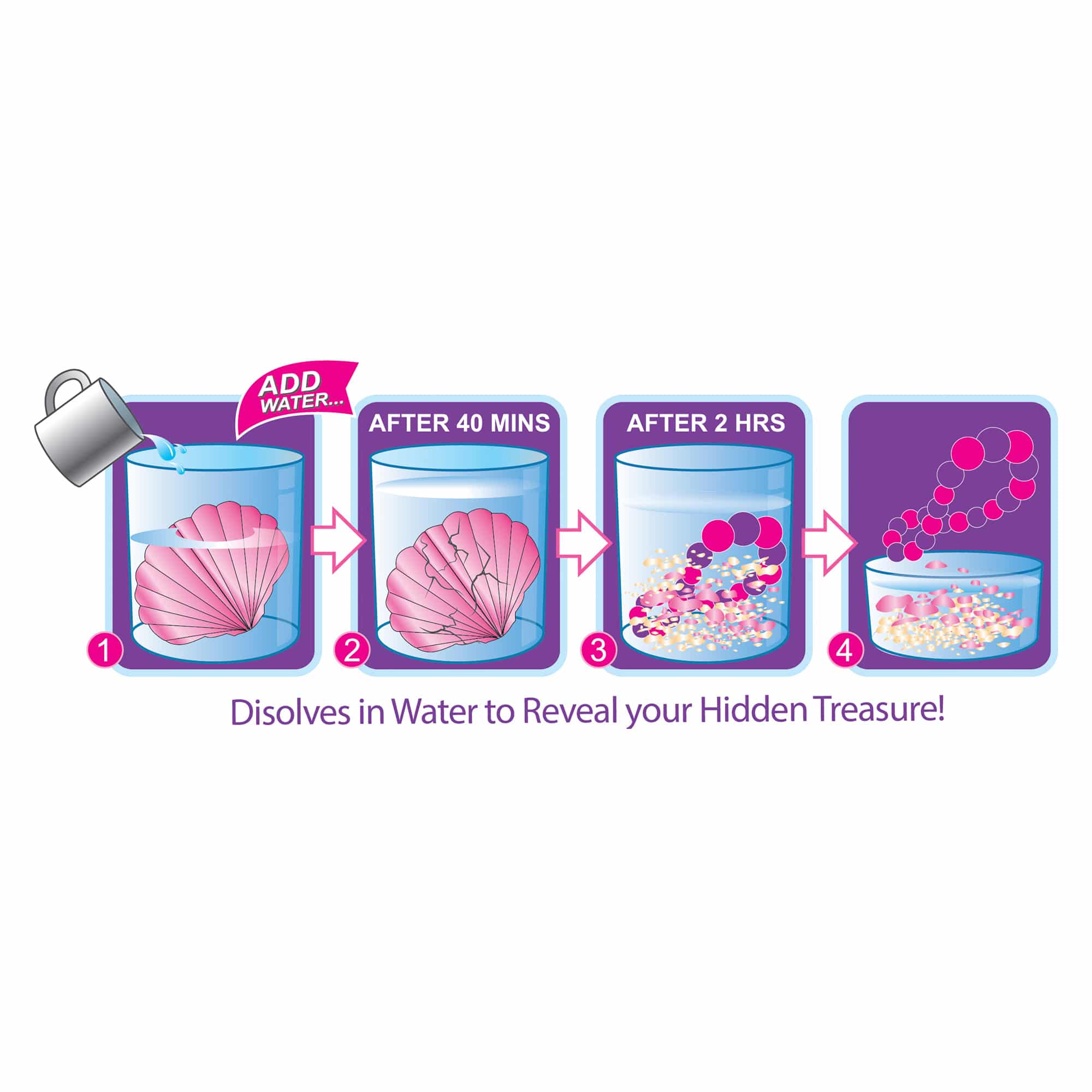 Schylling Dissolving Lucky Shell With Hidden Treasure β Assorted - Each Sold Separately - Image 4