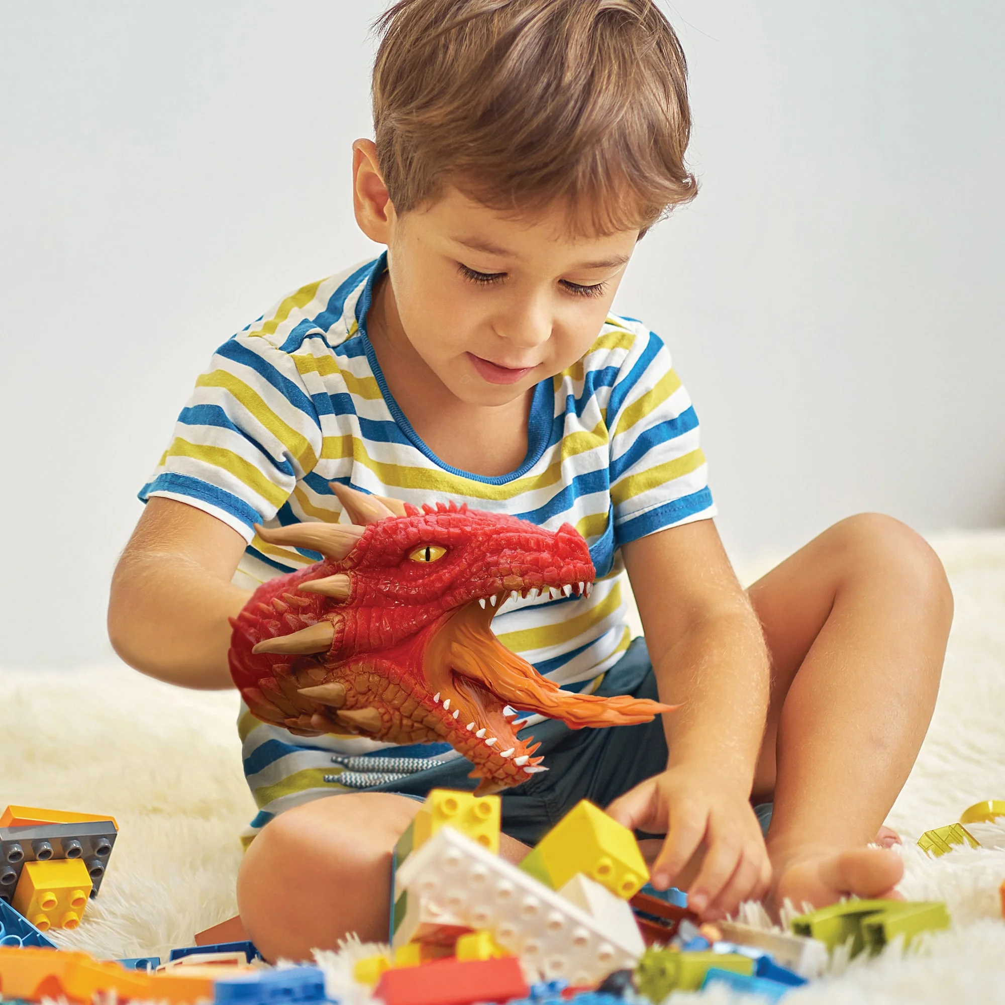 Schylling Dragon Hand Puppet – Assorted Colors – Each One Sold Separately - Image 6