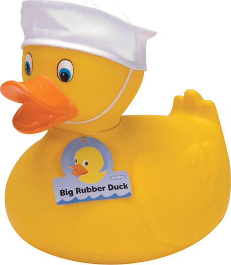 Schylling Large Rubber Duck β 10" β Two Assorted Styles β Each Sold Separately - Image 3