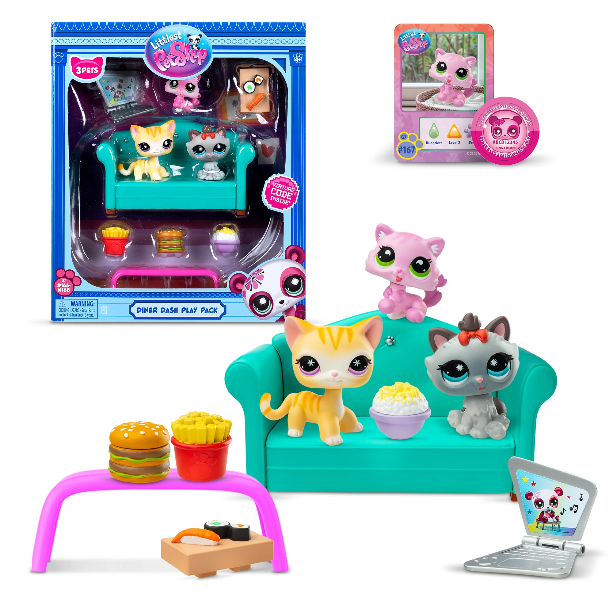Schylling Littlest Pet Shop Play Pack Toy – Diner Dash - Image 2