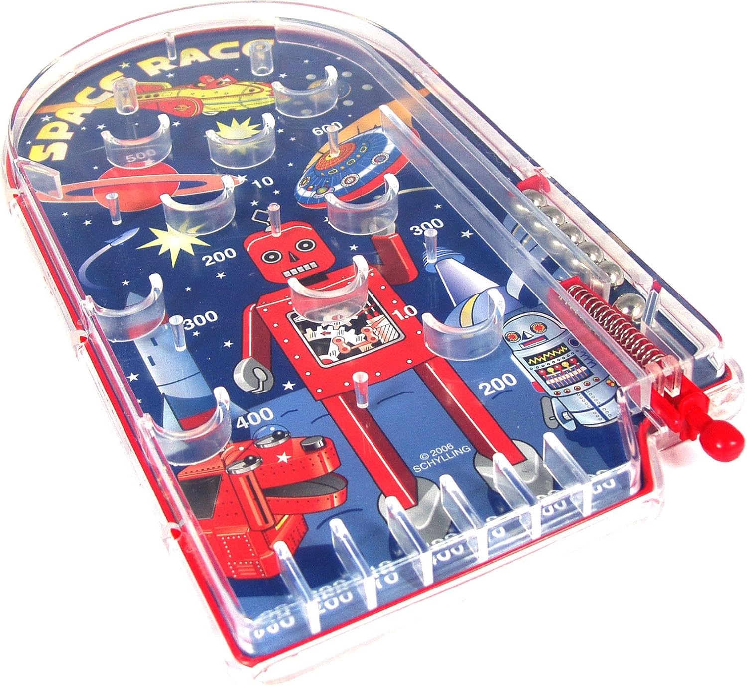 Schylling Space Race Pinball Game - Portable Retro Pinball Toy - Image 2