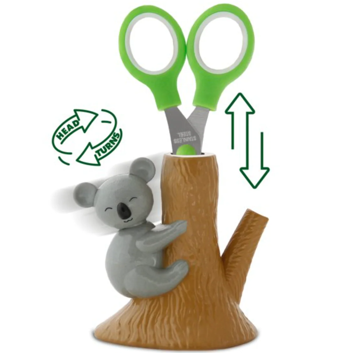 Scissors with Animated Koala Holder | Stainless Steel | Sized Right for Kids - Image 3