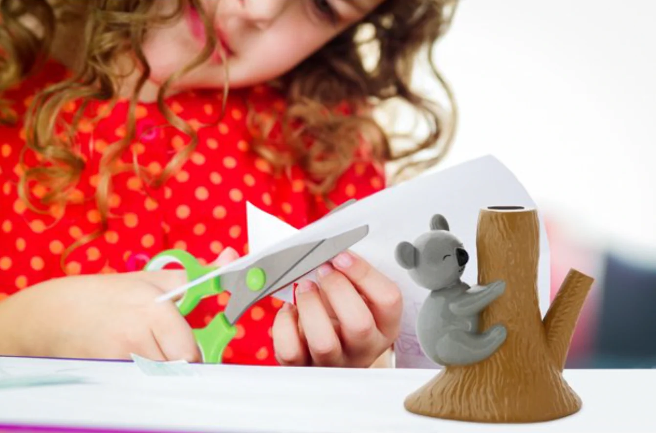 Scissors with Animated Koala Holder | Stainless Steel | Sized Right for Kids - Image 6