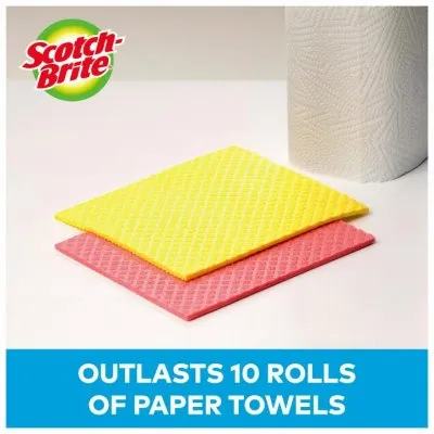 Scotch-Brite Sponge Cloths – 2 Pack - Image 2