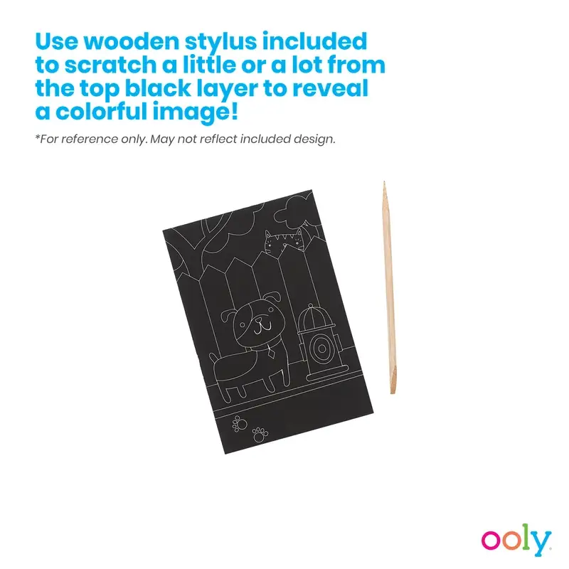 Scratch And Scribble Mini Scratch Art Kit – Friendly Fish - Image 2