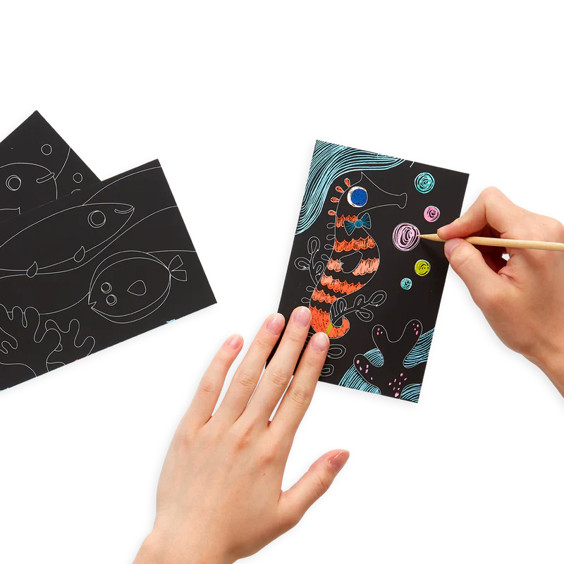 Scratch And Scribble Mini Scratch Art Kit – Friendly Fish - Image 4