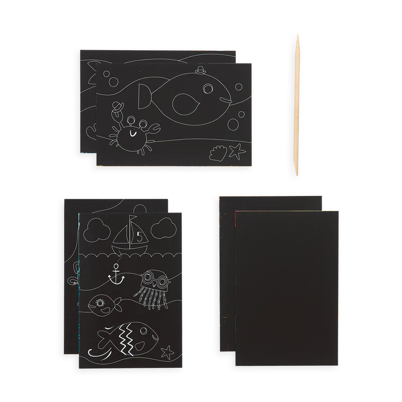 Scratch And Scribble Mini Scratch Art Kit – Friendly Fish - Image 5