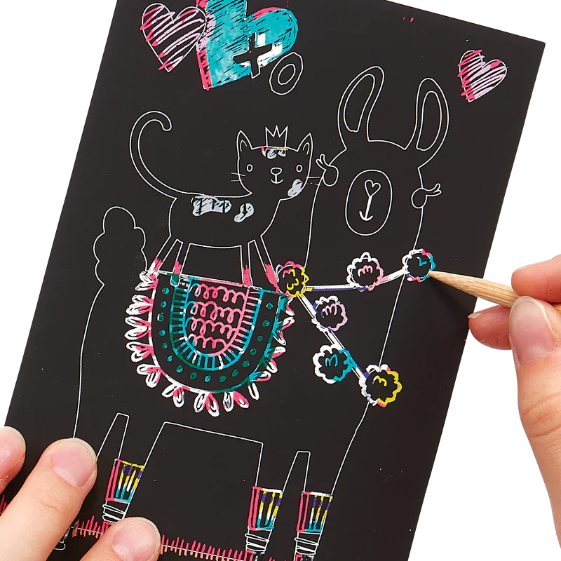 Scratch And Scribble Mini Scratch Art Kit – Funtastic Friends - Image 3