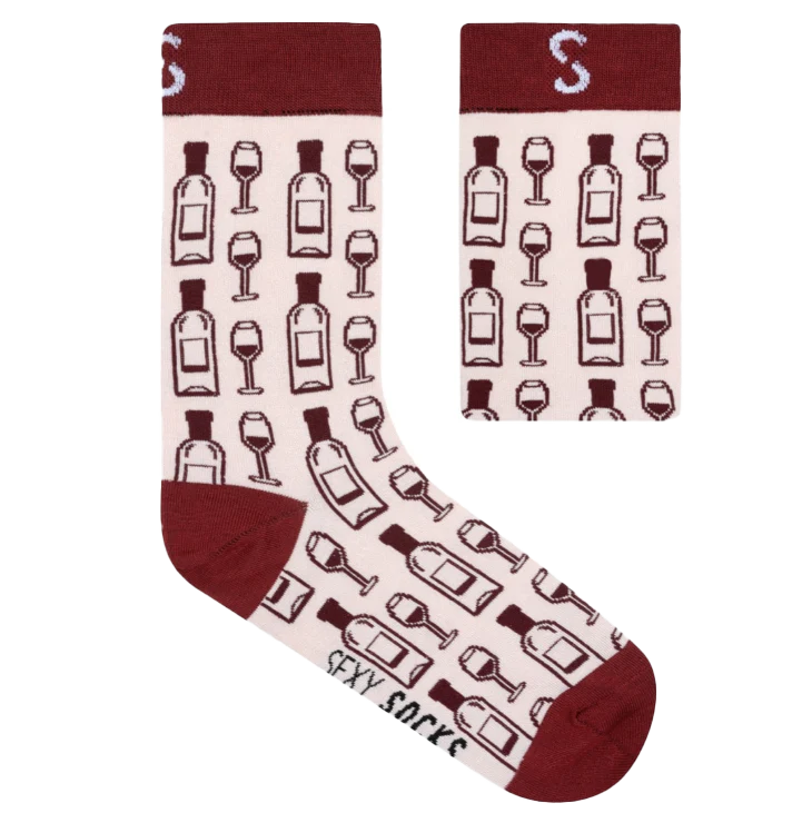 Sexy Socks β Super Soft Anti-Odor - Anti-Bacterial Bamboo Socks β Wine O Clock