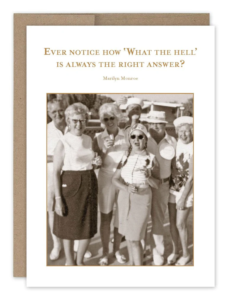 Shannon Martin Birthday Card – What The Hell