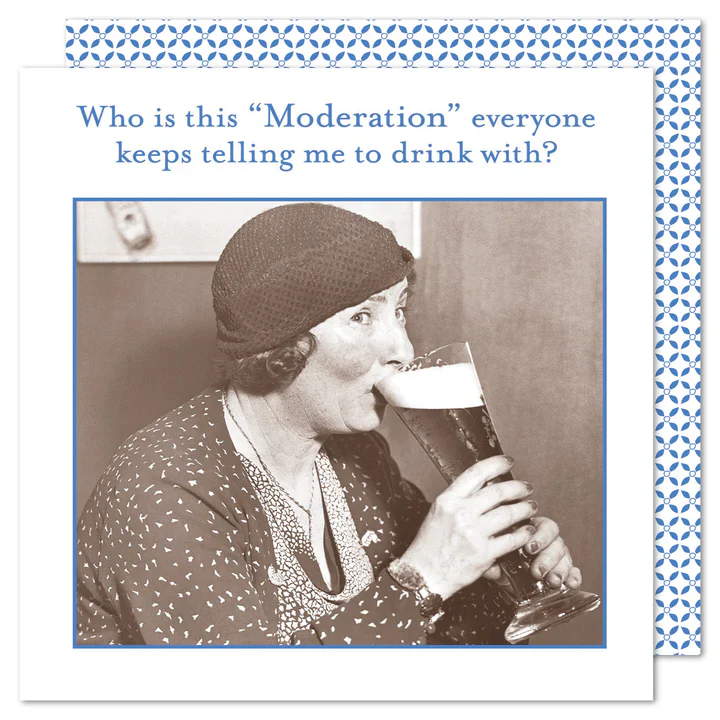 Shannon Martin "Who is "Moderation" Cocktail Beverage Napkins β 20pk