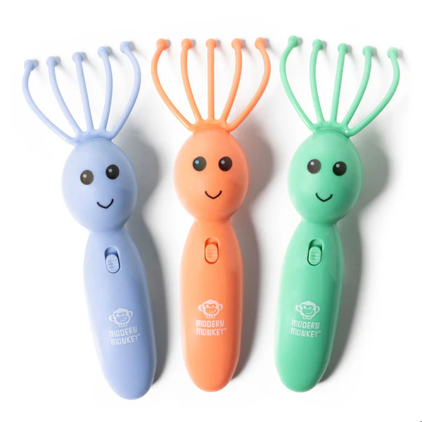 Shrimp Scalpi Head Massager – Assorted Colors - Each Sold Separately