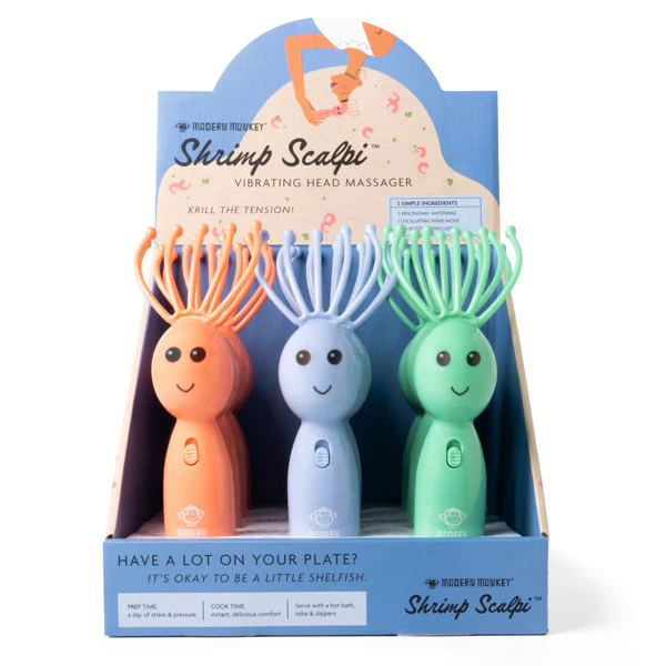 Shrimp Scalpi Head Massager – Assorted Colors - Each Sold Separately - Image 5