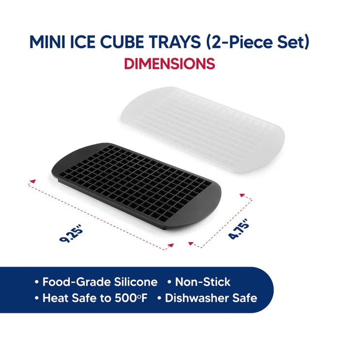 Silicone Mini Ice Cube Trays – Pack of 2 - Image 2
