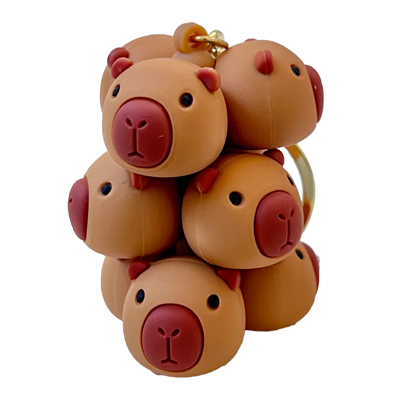Silly Animals Capybara Family Key Charm