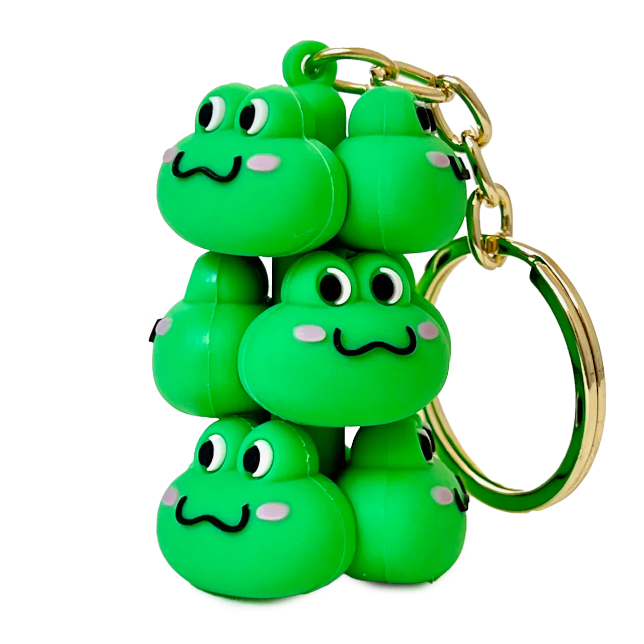 Silly Animals Frog Family Key Charm