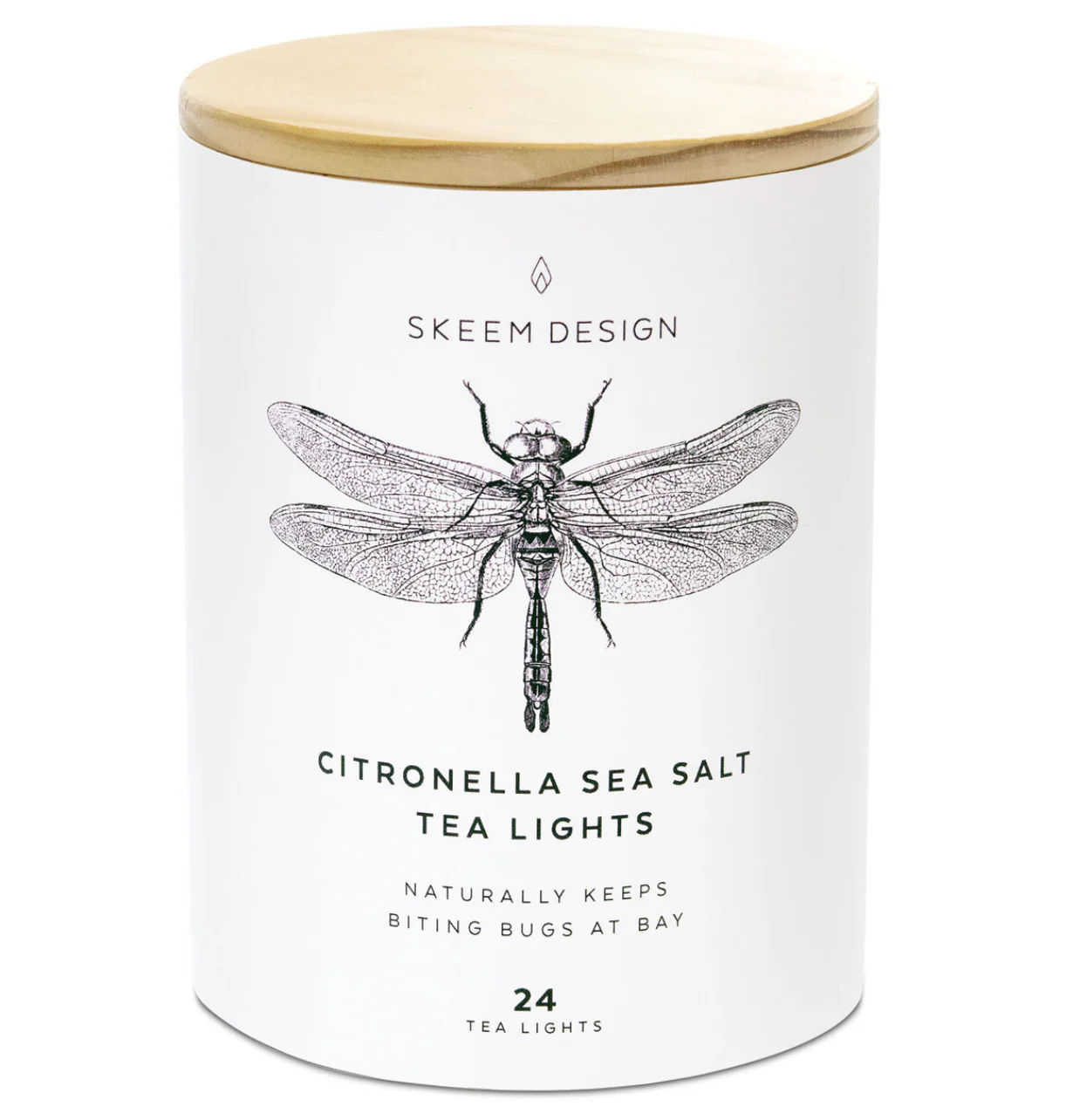 Skeem Design Citronella Sea Salt Tea Lights β Set of 24