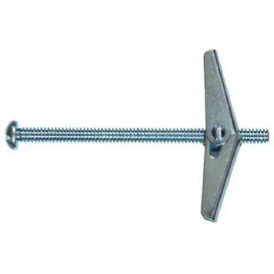 Snapin Mushroom Head Toggle Bolts β .25 x 4" β Pack of 5