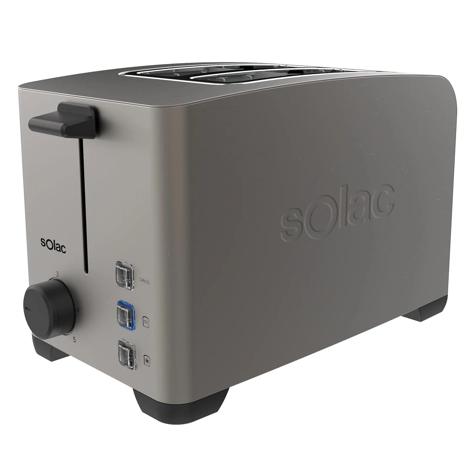 Solac My Toast II Legend Dark Stainless Toaster – 2-Slice