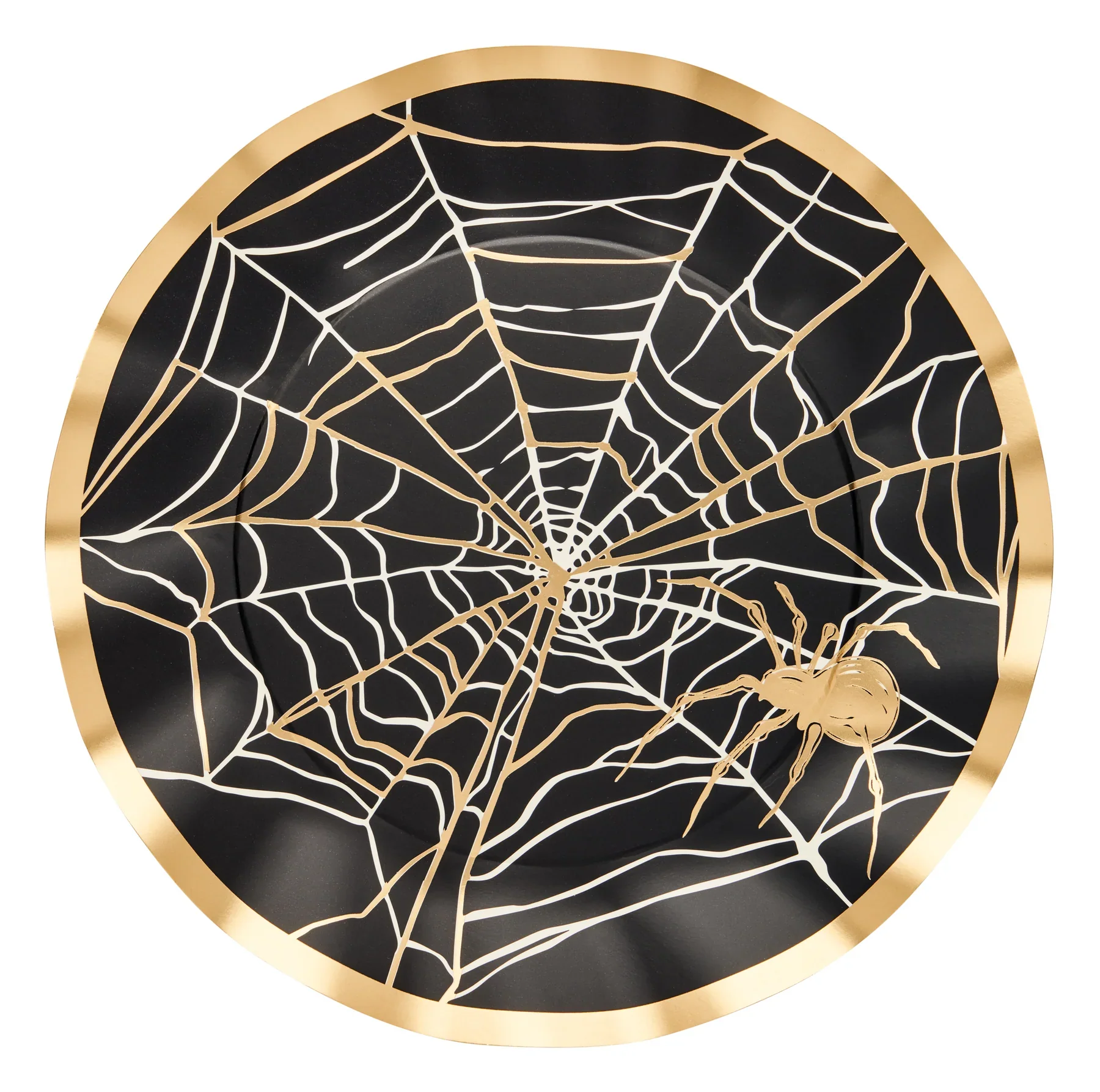 Sophistiplate Classic Wavy Spooky Paper Dinner Plate – 8pk