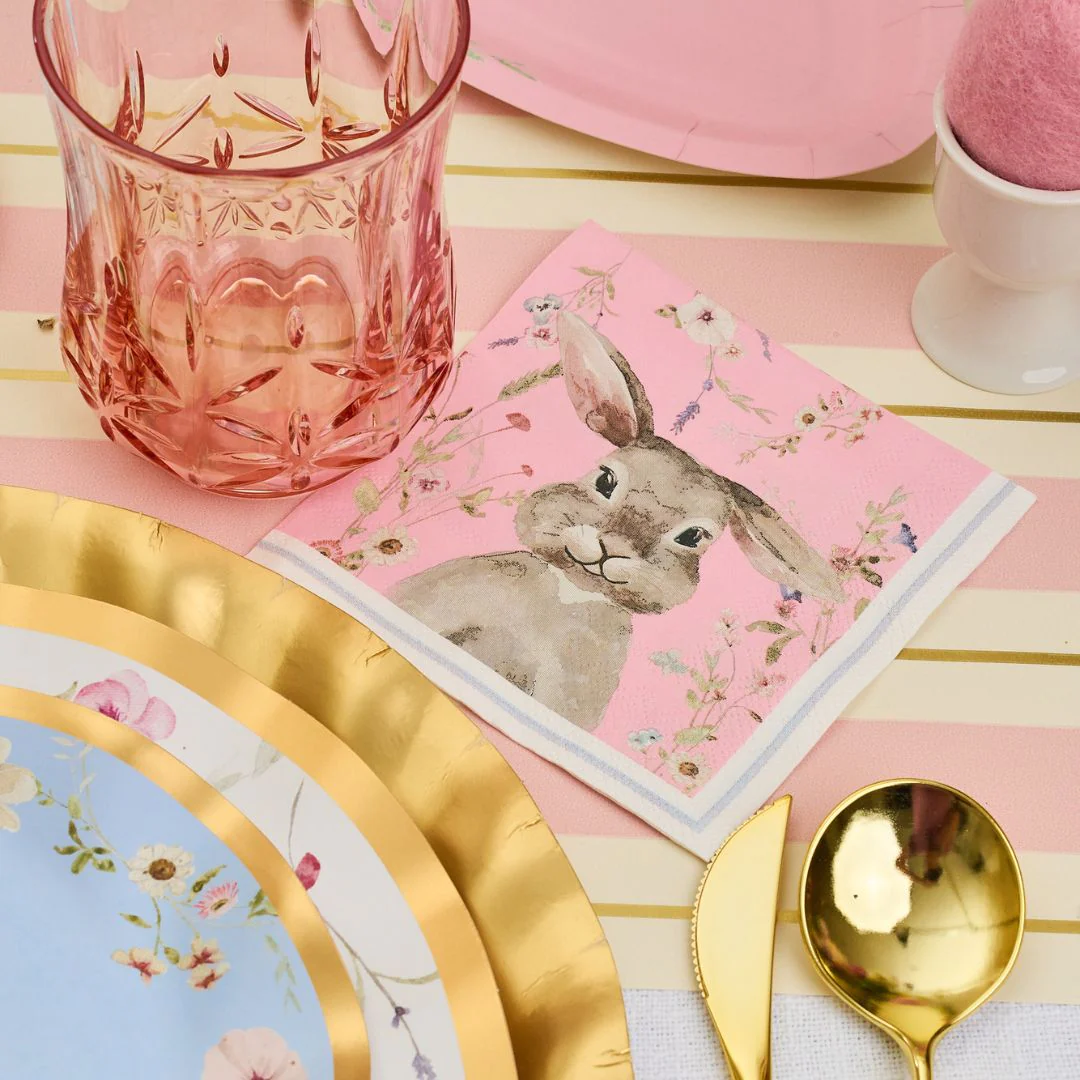 Sophistiplate Paper Beverage Napkins – Pack of 20 – Charming Easter - Image 2
