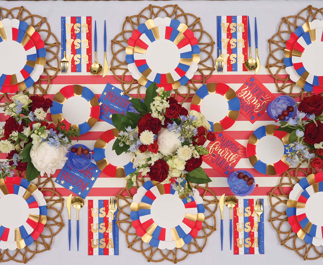 Sophistiplate Paper Guest Towels – Pack of 20 – Modern Patriotic - Image 3
