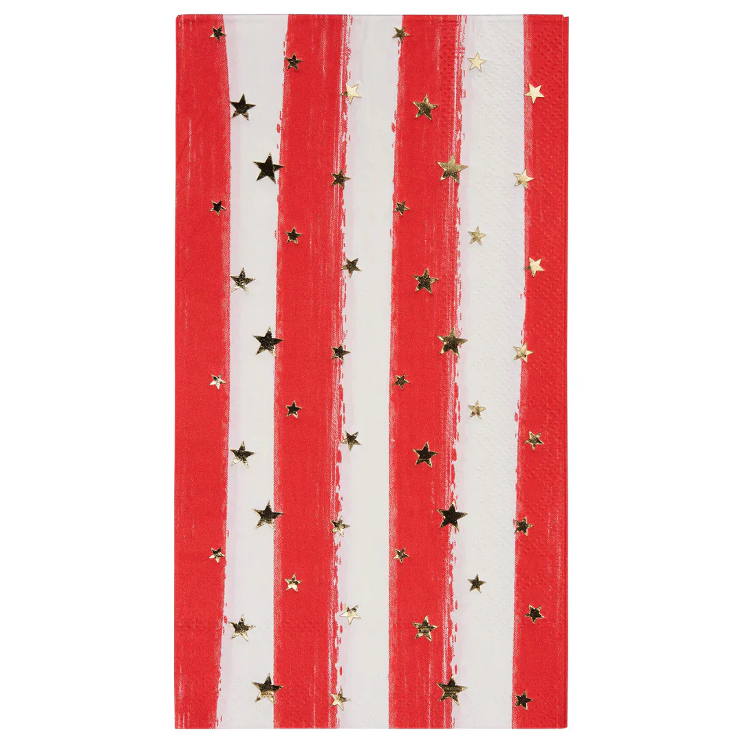 Sophistiplate Paper Guest Towels – Pack of 20 – Patriotic Confetti