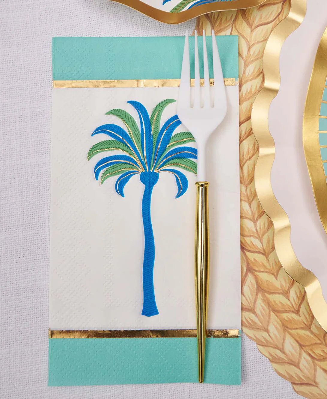 Sophistiplate Paper Guest Towels – Pack of 20 – Preppy Palm - Image 2