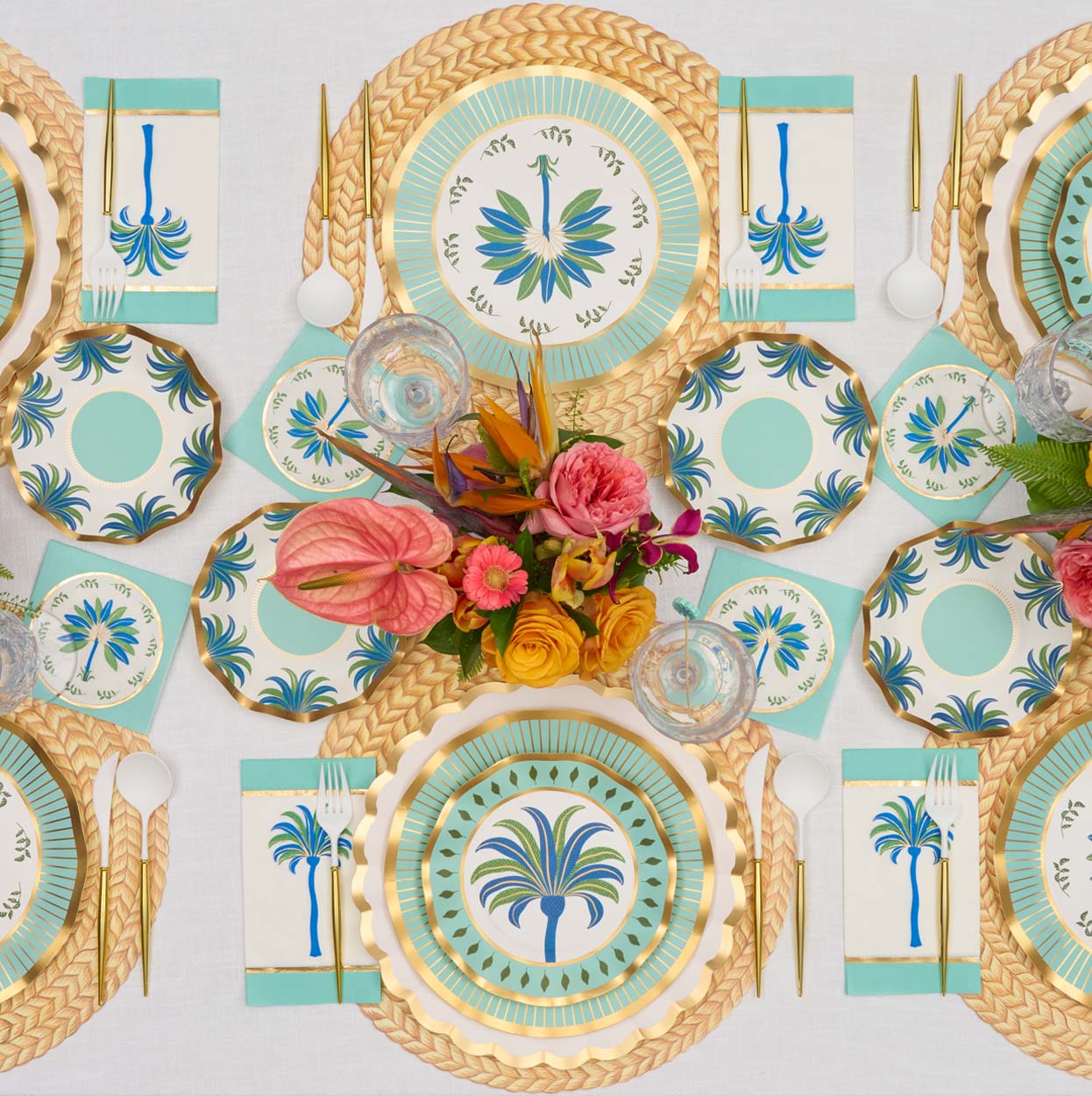 Sophistiplate Scalloped Dinner Plates - 8pkg – Preppy Palm - Image 3