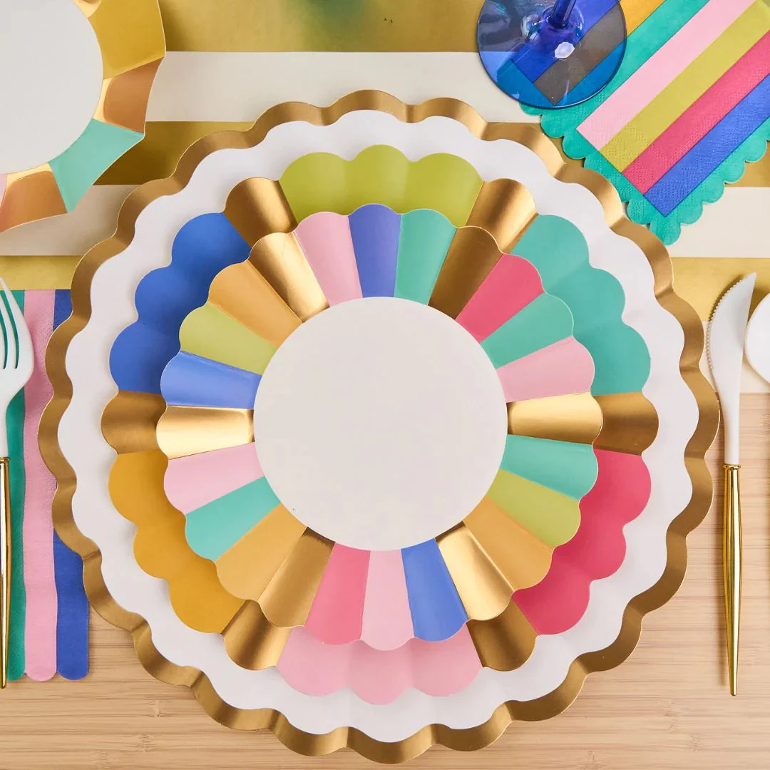 Sophistiplate Scalloped Salad & Dessert Plates - 8pkg – Panoply - Image 2