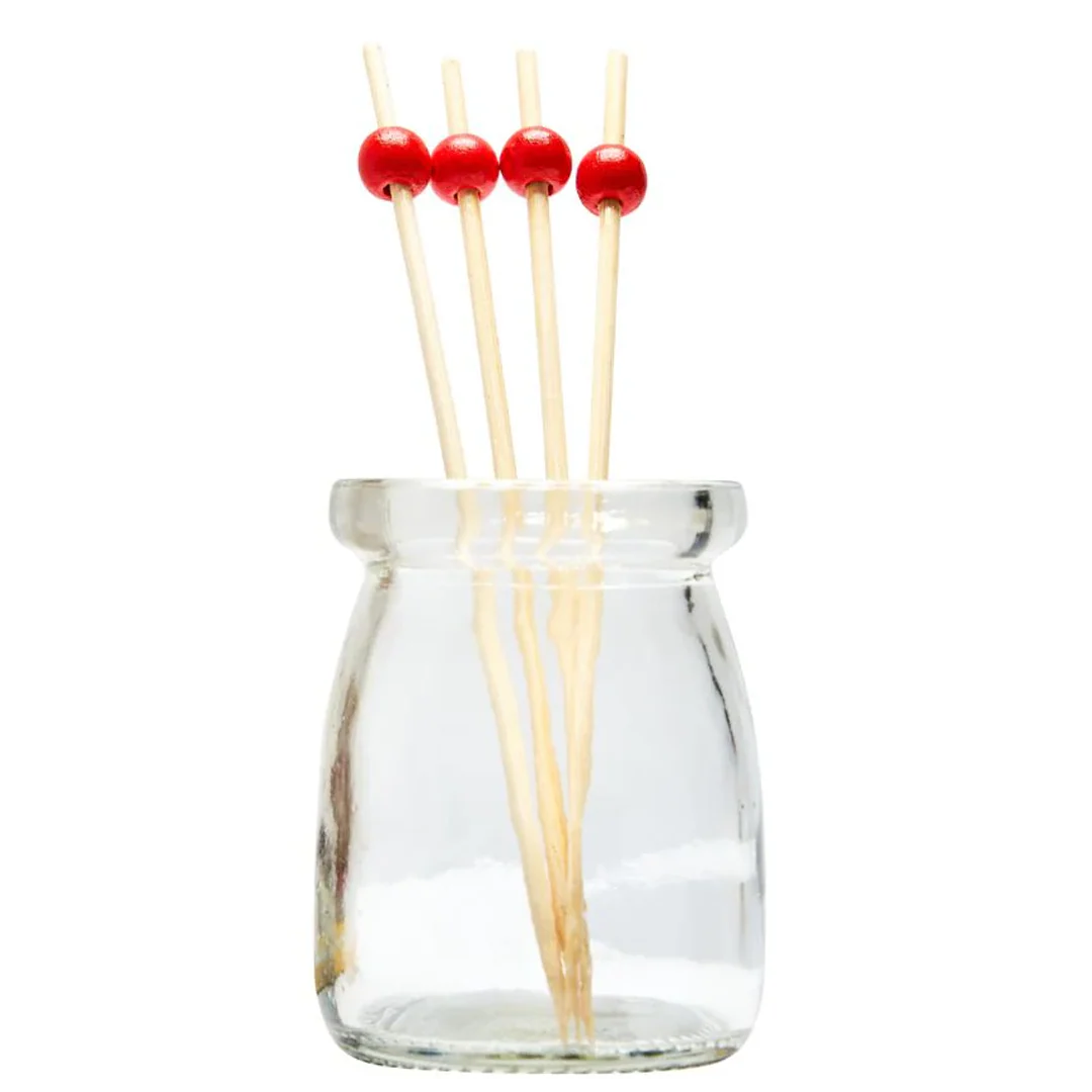 Sophistiplate Simply Served Wood Party Picks – 6 -Inch – Red – 30pk - Image 2