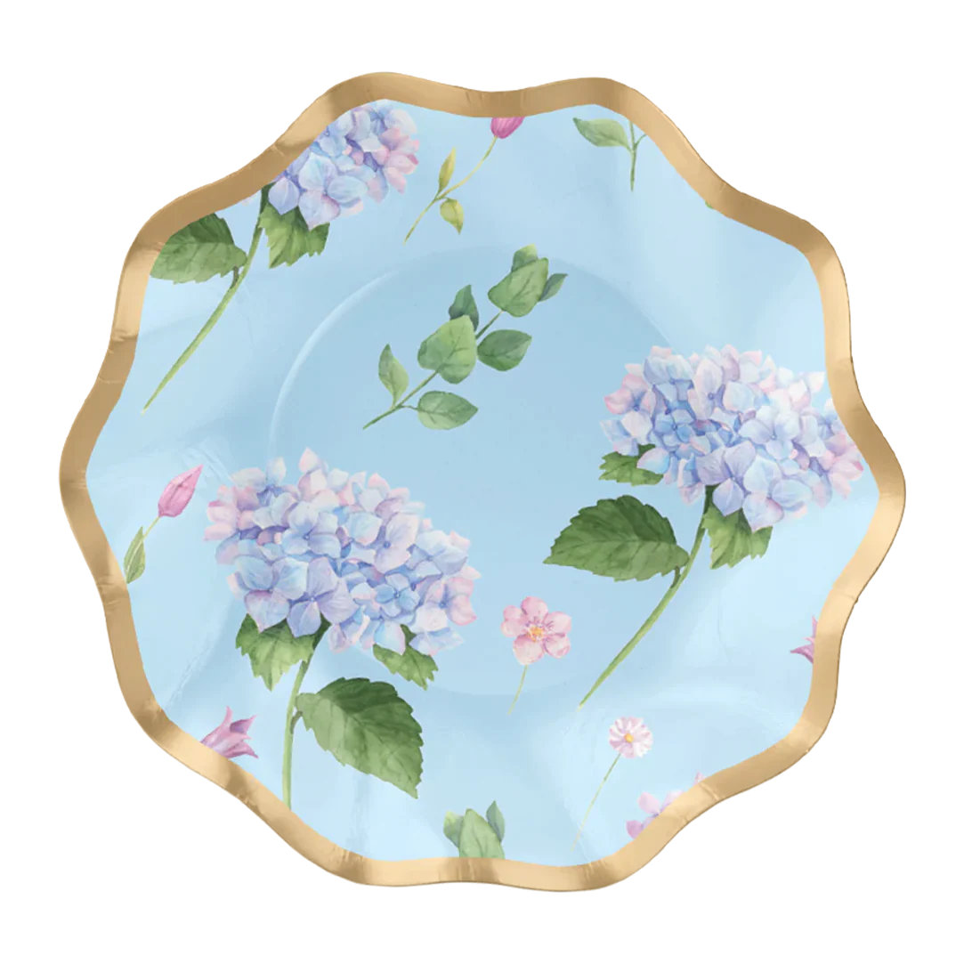 Sophistiplate Wavy Appetizer/Dessert Bowl - 8pk – Hydrangea Flowers
