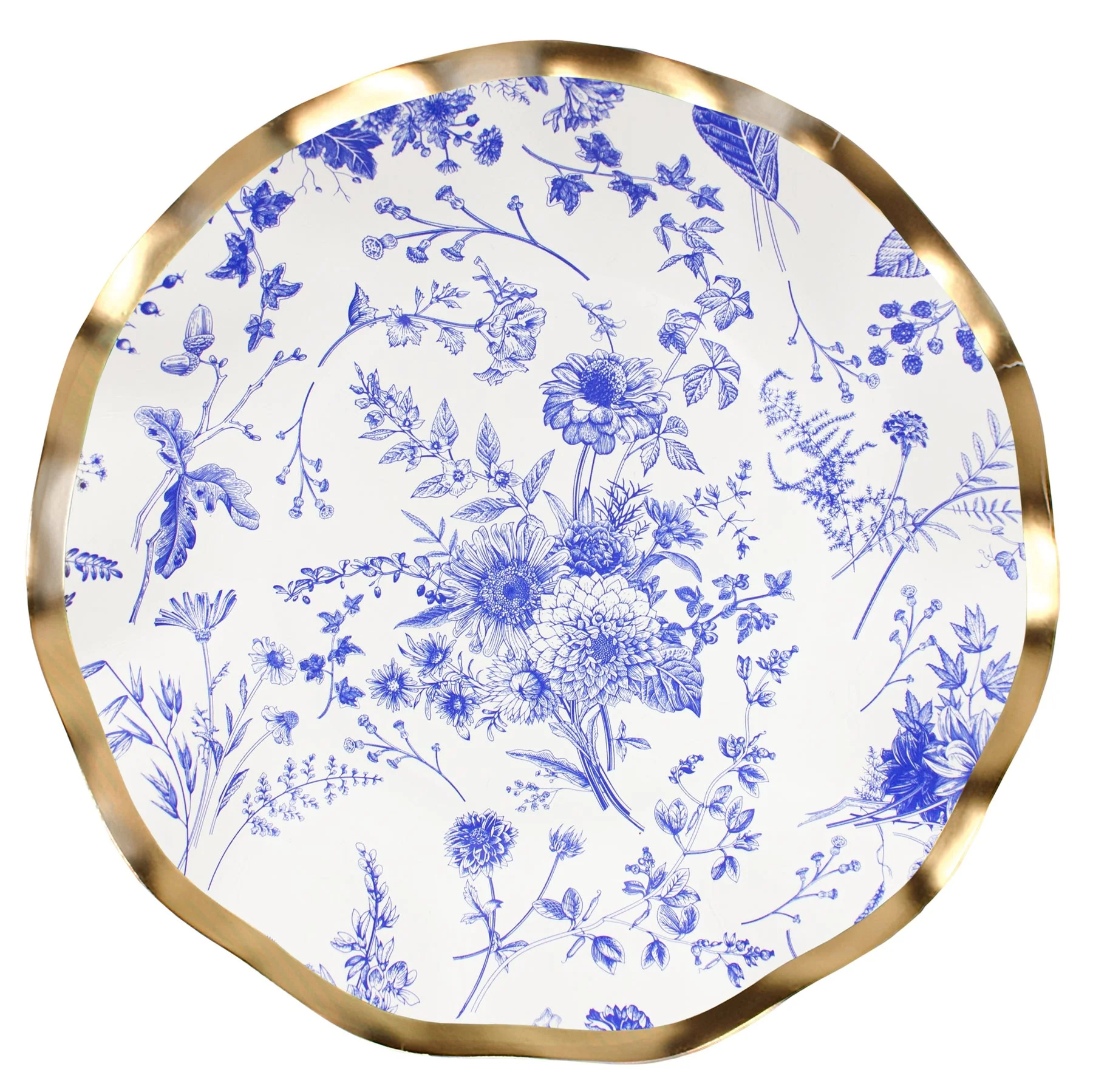 Sophistiplate Wavy Paper Salad & Dessert Plates – 8pk – Timeless
