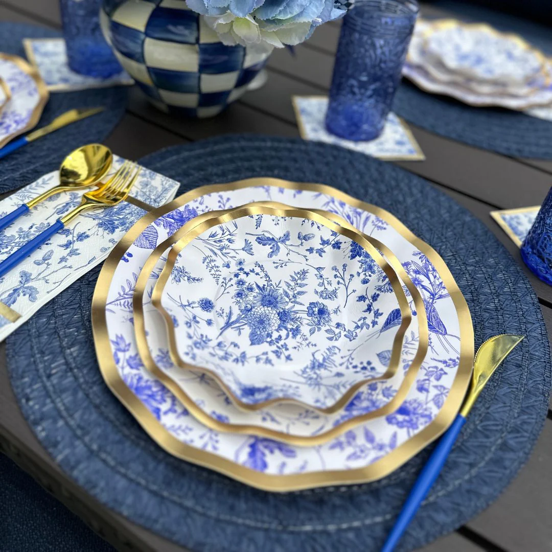 Sophistiplate Wavy Paper Salad & Dessert Plates – 8pk – Timeless - Image 3