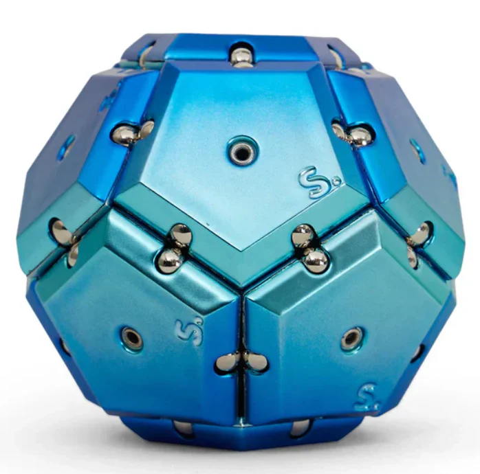 Speks - Geode Chrome Rare Earth Magnet Toy – Cosmos Blue