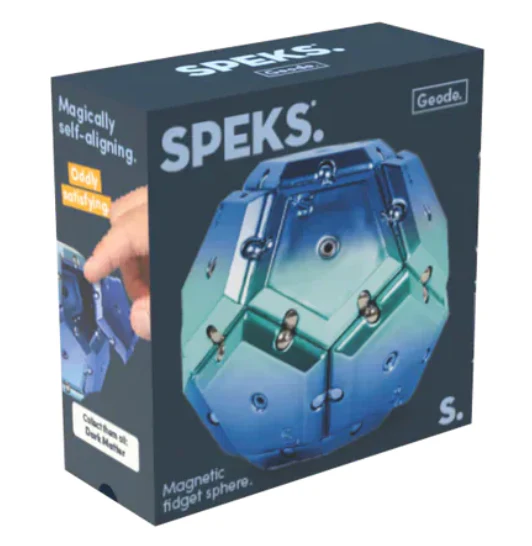 Speks - Geode Chrome Rare Earth Magnet Toy – Cosmos Blue - Image 2