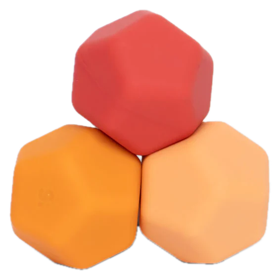Speks - Odds Silicone Fidget Magnets Balls – Orange Planes – Set of 3