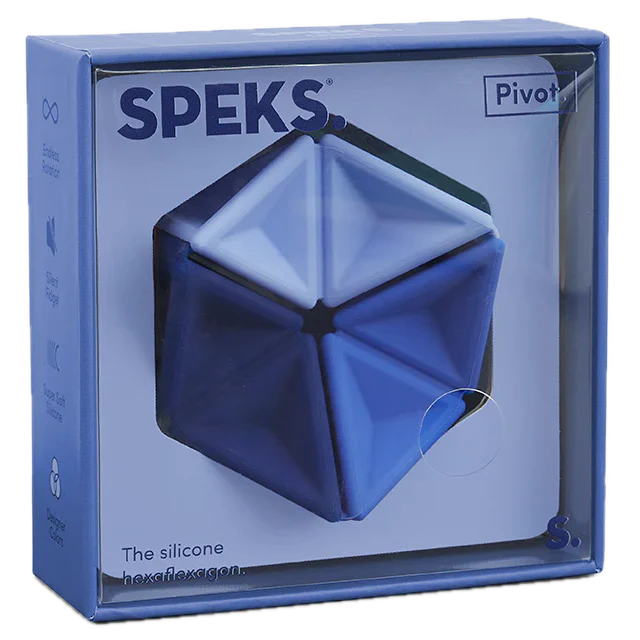 Speks - Pivot Silicone Flexagon – Navy