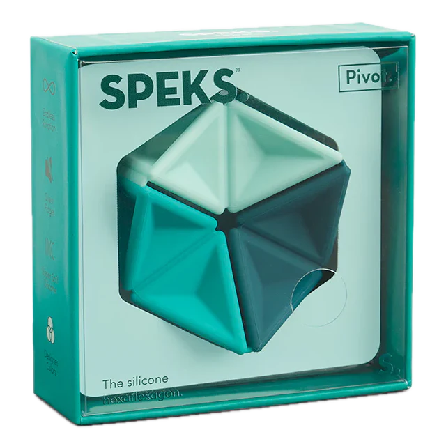 Speks - Pivot Silicone Flexagon – Teal