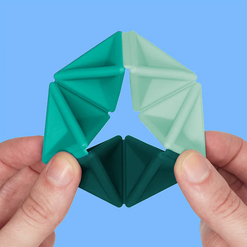 Speks - Pivot Silicone Flexagon – Teal - Image 4