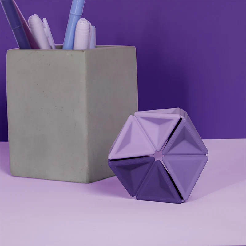 Speks - Pivot Silicone Flexagon – Violet - Image 3