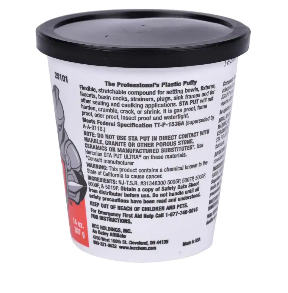 Sta-Put Plumber's Putty – 14 oz. - Image 2