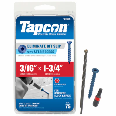 Star Drive Concrete Anchors – 3.20 x 1.75-In. | 75-Ct. - Image 2